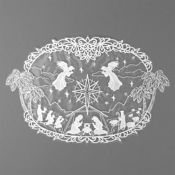 Divine Nativity Doily (Organza)