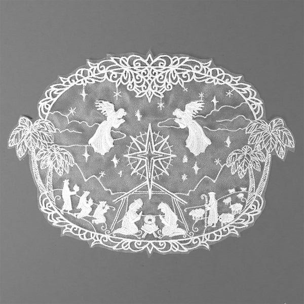 Divine Nativity Doily (Organza)