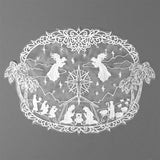 Divine Nativity Doily (Organza)