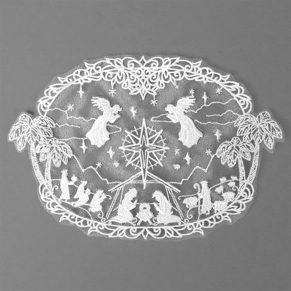 Divine Nativity Doily (Organza)