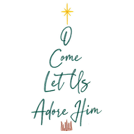 O Come Let Us Adore Him Christmas Tree