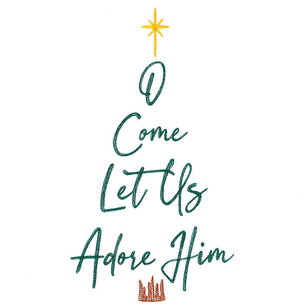 O Come Let Us Adore Him Christmas Tree
