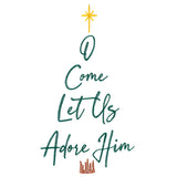 O Come Let Us Adore Him Christmas Tree