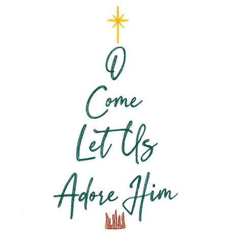 O Come Let Us Adore Him Christmas Tree