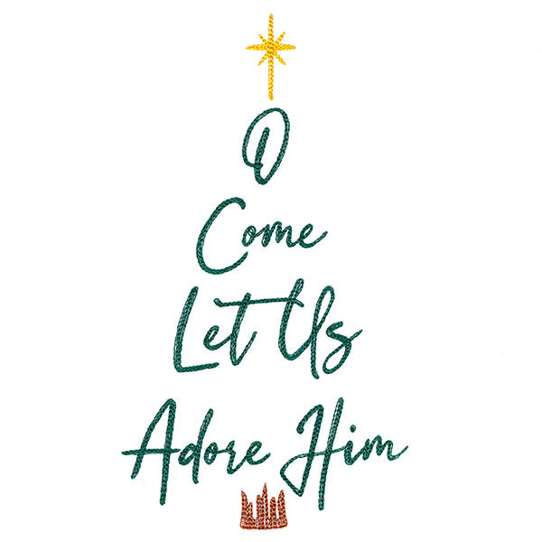 O Come Let Us Adore Him Christmas Tree