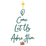O Come Let Us Adore Him Christmas Tree