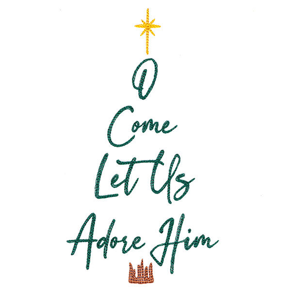 O Come Let Us Adore Him Christmas Tree