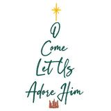 O Come Let Us Adore Him Christmas Tree