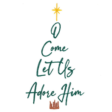 O Come Let Us Adore Him Christmas Tree