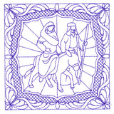 Night Divine Quilting Square - Mary and Joseph (Double Run)
