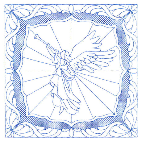 Night Divine Quilting Square - Angel (Double Run)