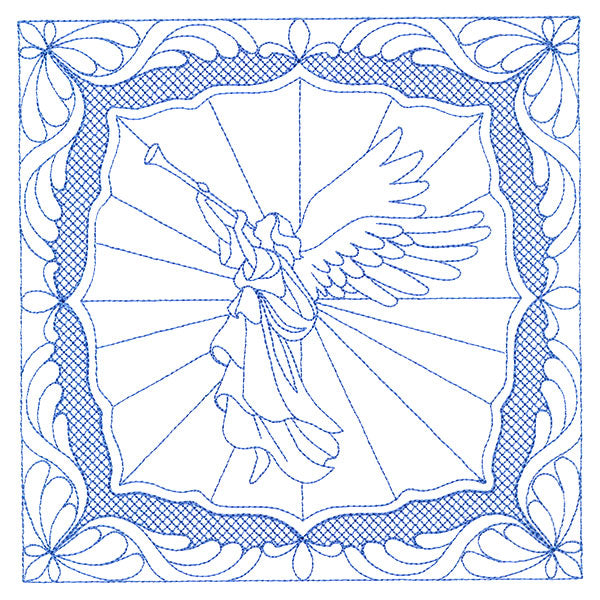 Night Divine Quilting Square - Angel (Double Run)