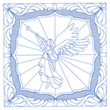 Night Divine Quilting Square - Angel (Double Run)