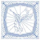Night Divine Quilting Square - Angel (Double Run)