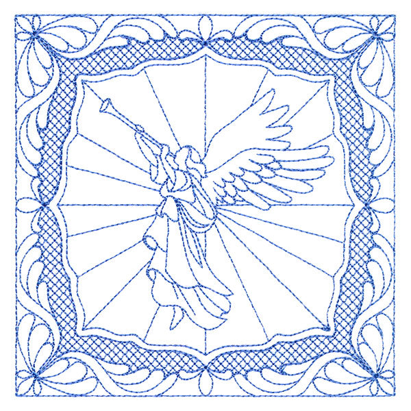 Night Divine Quilting Square - Angel (Double Run)