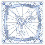 Night Divine Quilting Square - Angel (Double Run)