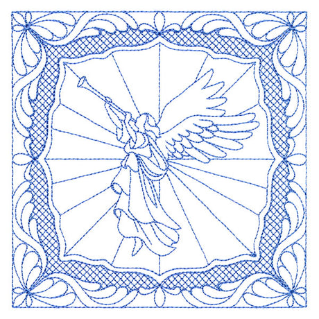 Night Divine Quilting Square - Angel (Double Run)