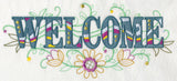 Welcome with Vintage Flower Fade