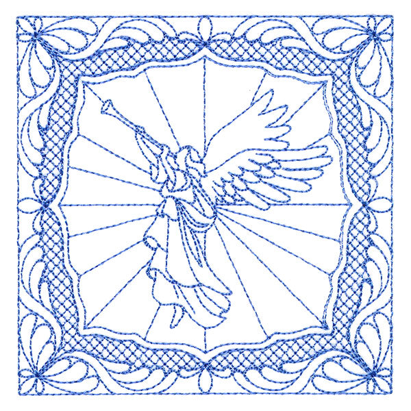 Night Divine Quilting Square - Angel (Double Run)