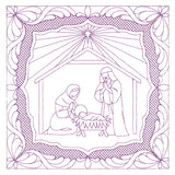 Night Divine Quilting Square - Holy Family (Double Run)