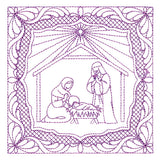 Night Divine Quilting Square - Holy Family (Double Run)