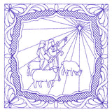 Night Divine Quilting Square - Shepherds (Double Run)