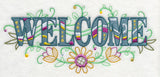 Welcome with Vintage Flower Fade