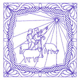 Night Divine Quilting Square - Shepherds (Double Run)