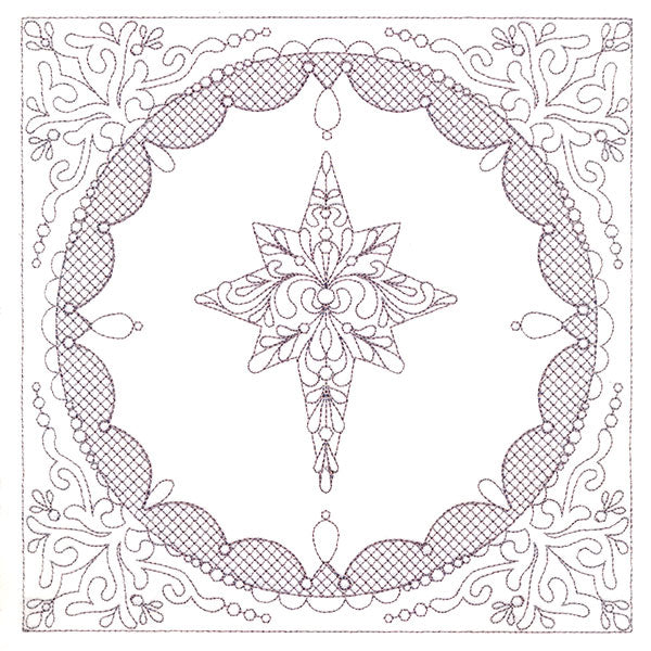 Festive Elegance - Star of Bethlehem (Trapunto)