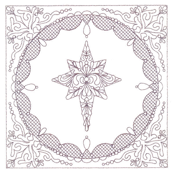 Festive Elegance - Star of Bethlehem (Trapunto)
