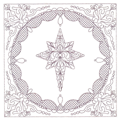 Festive Elegance - Star of Bethlehem (Trapunto)