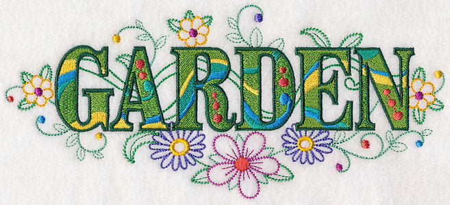 Garden with Vintage Flower Fade