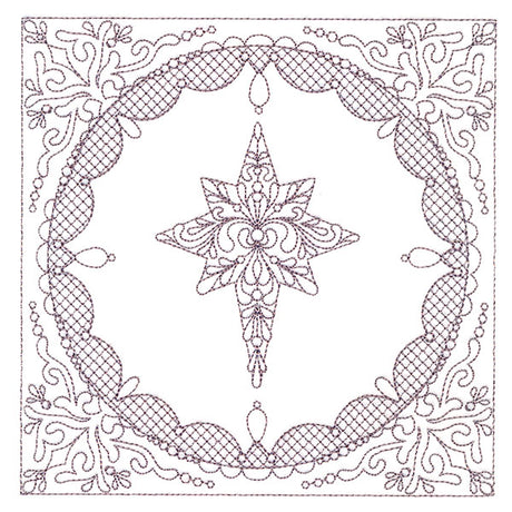 Festive Elegance - Star of Bethlehem (Trapunto)
