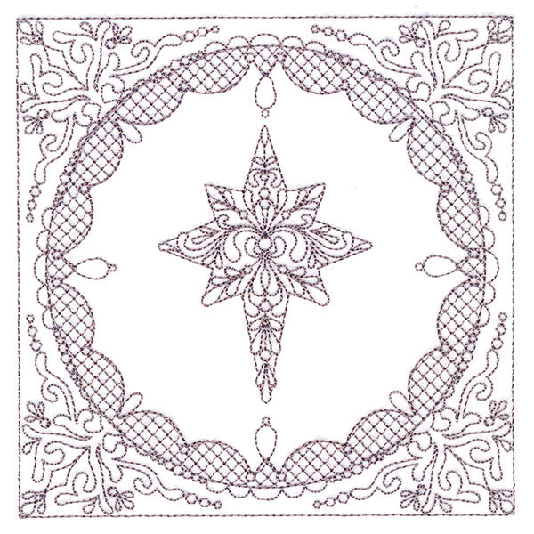 Festive Elegance - Star of Bethlehem (Trapunto)