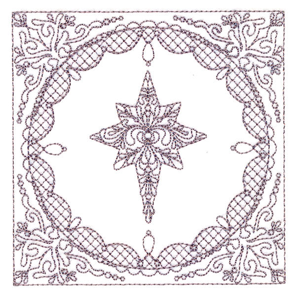 Festive Elegance - Star of Bethlehem (Trapunto)