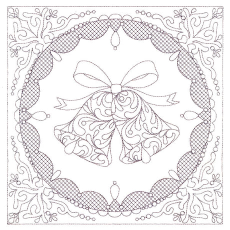 Festive Elegance - Bells (Trapunto)