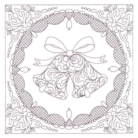 Festive Elegance - Bells (Trapunto)