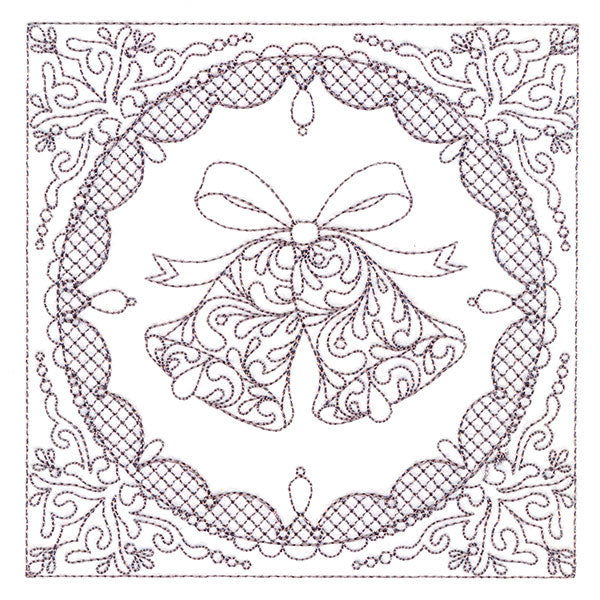 Festive Elegance - Bells (Trapunto)