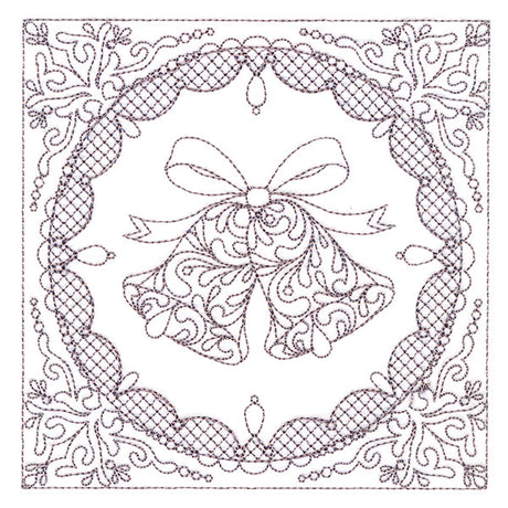 Festive Elegance - Bells (Trapunto)
