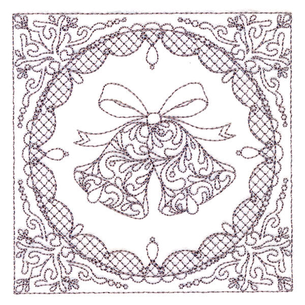 Festive Elegance - Bells (Trapunto)