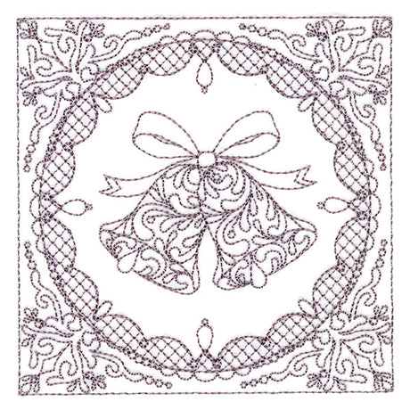 Festive Elegance - Bells (Trapunto)
