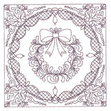 Festive Elegance - Wreath (Trapunto)