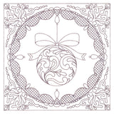 Festive Elegance - Ornament (Trapunto)
