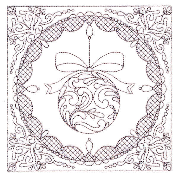 Festive Elegance - Ornament (Trapunto)