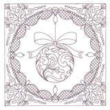 Festive Elegance - Ornament (Trapunto)