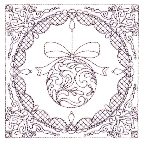 Festive Elegance - Ornament (Trapunto)
