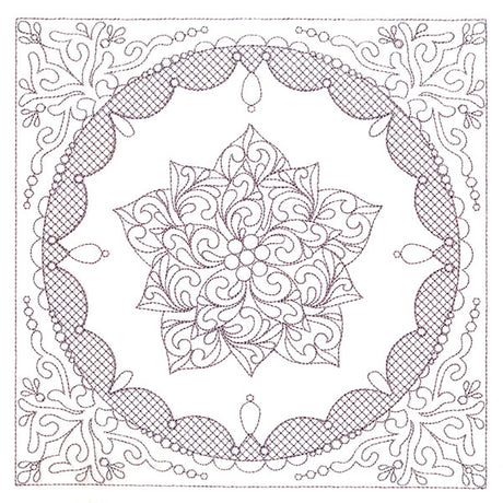 Festive Elegance - Poinsettia (Trapunto)