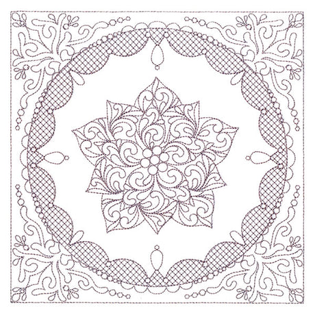 Festive Elegance - Poinsettia (Trapunto)