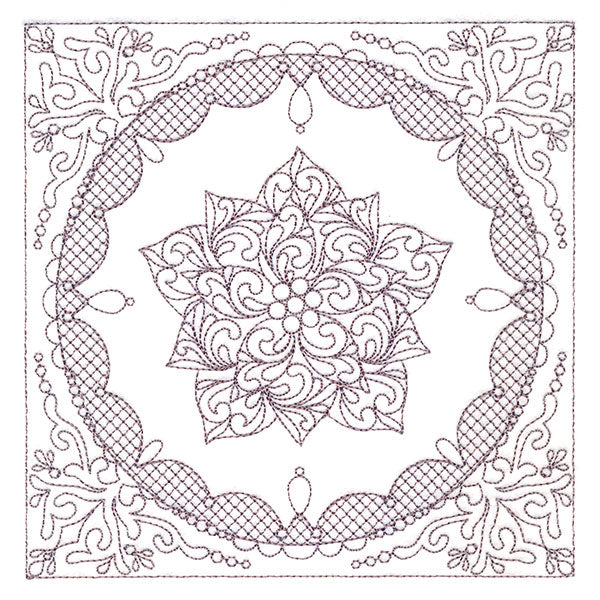 Festive Elegance - Poinsettia (Trapunto)