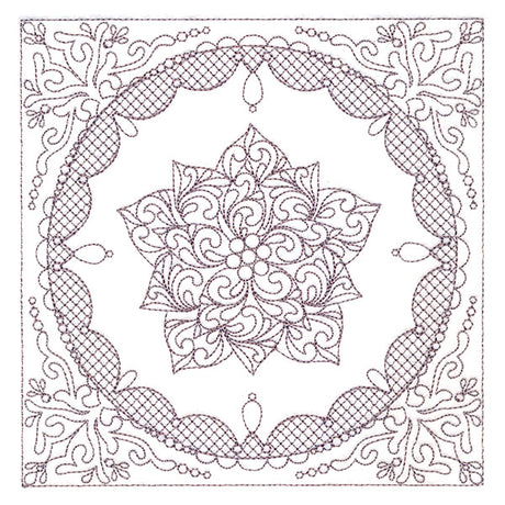 Festive Elegance - Poinsettia (Trapunto)